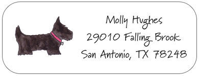 Preppy Pups Return Address Labels
